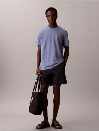 Calvin Klein Mens Tech Pique T-Shirt - Blue - 2XL