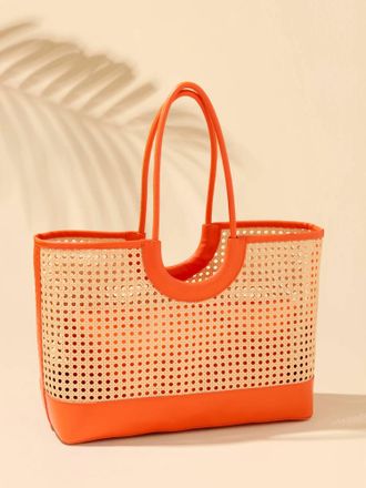 Shiraleah Womens Lyra Tote In Orange