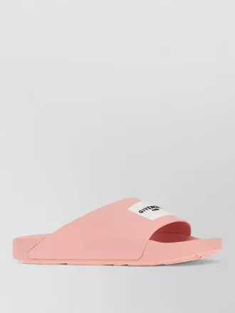 Givenchy rubber slippers open toe flat sole