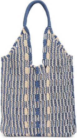 Collection XIIX Macrame Stripe Tote Bag in Blue Multi at Nordstrom Rack