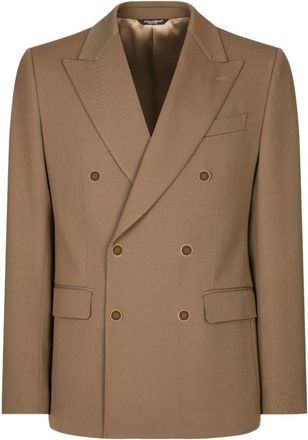 Dolce & Gabbana Jassen - Heren - Blazers - Bruin - L - Leer - Jassen