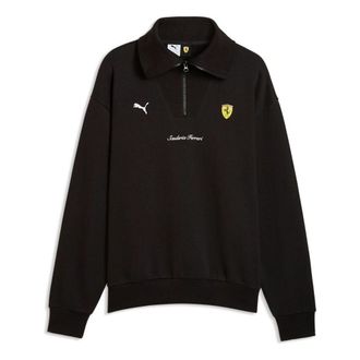 Puma x Scuderia Ferrari Half-Zip Fleece Crew Sweatshirt PUMA Black 637002-01
