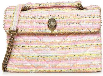 Kurt Geiger Cross Body Bags, female, Pink, Size: ONE SIZE Tweed Kensington Bag