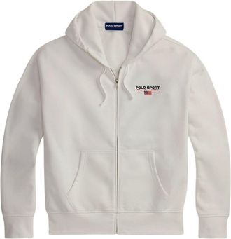 Polo Ralph Lauren Mens Polo Sport Sweatshirt White Cotton Sweatshirts Sweater