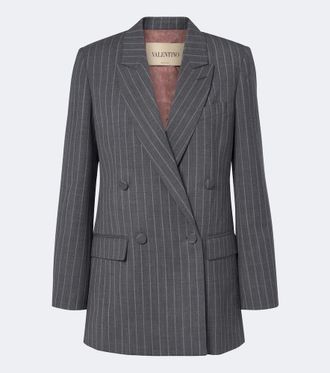 Valentino Pinstripe virgin wool blazer