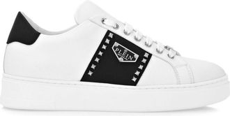 Philipp Plein leather hexagon sneakers - White