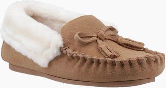Hush Puppies Womens Agnes Womens Fur Slipper - Brown - Size: 7