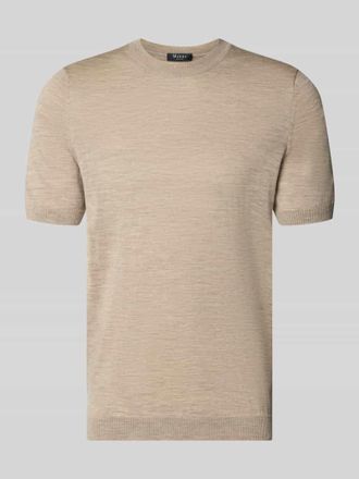 Maerz MAERZ Muenchen Strickshirt mit Rundhalsausschnitt in Beige, Gr&ouml;&szlig;e 48