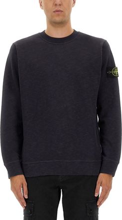 Stone Island Dark Navy Crew Neck Sweatshirt