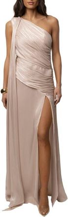 JLUXLABEL Eternal Muse Gown in Champagne at Nordstrom, Size Medium