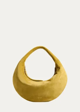 Khaite Olivia Mini Suede Hobo Bag