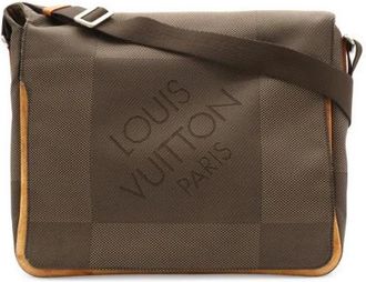 Louis Vuitton Pre-owned Damier Geant Messenger Bag - Dames - Vintage Schoudertas - Bruin - ONE Size - Vintage