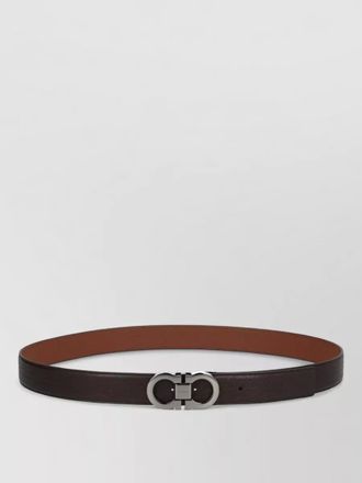 Ferragamo belt adjustable length textured finish design
