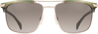 Rag & Bone RNB5032/G/S Asian Fit 517/HA Mens Sunglasses Green Size 55
