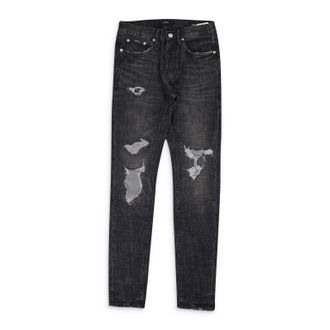 Purple Black Grey Wash Distress