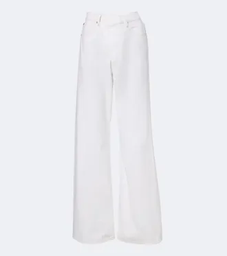 Frame Denim Jeans Crossover Loose a gamba larga