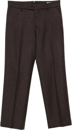 Berwich Scotch Straight Broeken - Dames - Straight fit broeken - Bruin - L - Wol - Broeken