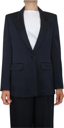 Max Mara Giacca - Dames - Blazers - Blauw - L - Jassen