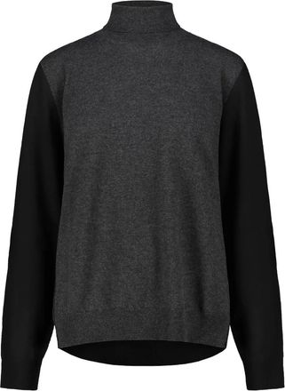 Maison Margiela Maglione a collo alto con design color-block - Grigio