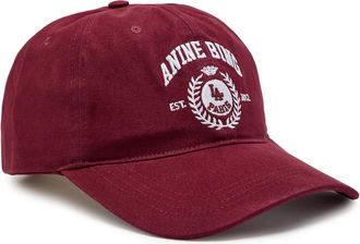 Anine Bing Jeremy Logo-embroidered Twill cap - Dark Red - One Size