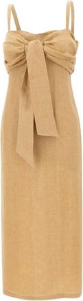 Marella Midi Dresses, female, Brown, Size: XS Sheath Midi Dress