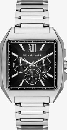Michael Kors Hayes Oversized Silver-Tone Sport Watch