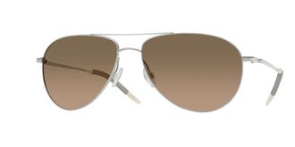 Oliver Peoples OV1002S Benedict Polarized 5036GN Mens Sunglasses Silver Size 59