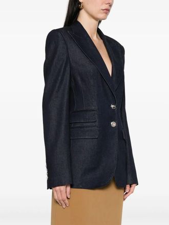 Givenchy Denim Blue Wool Jacket-Donna