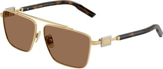 Dolce & Gabbana Dg 2336 Zonnebril - Heren - Zonnebrillen - Geel - 59 MM - Accessoires