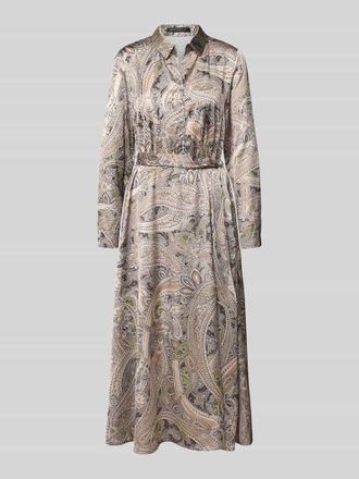 Betty Barclay Midikleid mit V-Ausschnitt in Hellgrau, Gr&ouml;&szlig;e 46