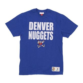 Mitchell & Ness Hombre, Camisetas, Azul, Talla: L