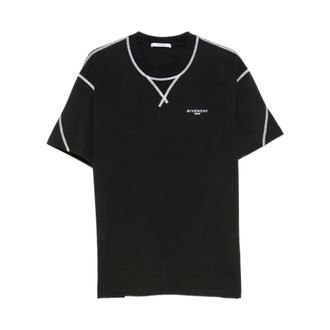 Givenchy Camiseta con Costuras de Alta Costura - Tops - Hombre - Negro - 2XL