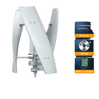 OEM Turbina Eolica Verticale Da 3000 W, Alta Efficienza, Bassa Velocit&agrave; Di Avviamento, 3 Kw Con Regolatore B, 24 V