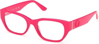 Guess Rechthoekige zonnebril - unisex - Brillen - Roze - 50 MM - Accessoires