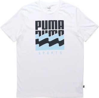 Puma Summer Graphic Alphabet Large Logo Printing Short Sleeve White 583875-02