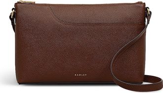 Radley London Pockets Textured Medium Top Zip Crossbody Bag in Chocolate at Nordstrom Rack