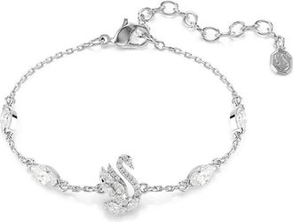 Swarovski Zwaan Armband - Dames - Armbanden - Grijs - ONE Size - Accessoires