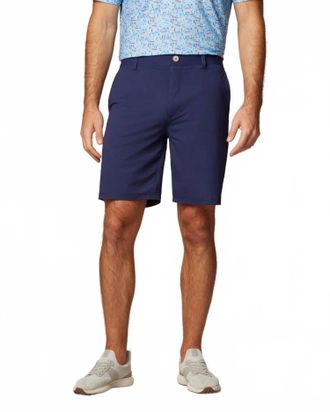 Johnnie-O Fusionn Knit Performance Pull On Short - 9 In Navy