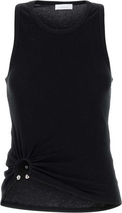 Paco Rabanne Black Stretch Cotton Top
