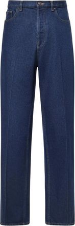 Valentino Garavani Jeans, Heren, Blauw, W34, Straight Jeans