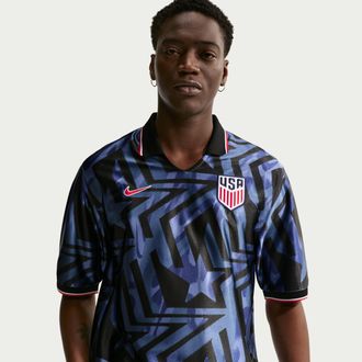 Nike USMNT Energy Nike Mens Dri-FIT Short-Sleeve Soccer Top in Blue | IH1870-410