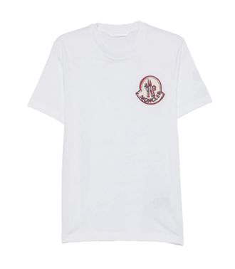Moncler White Crew Neck T-Shirts