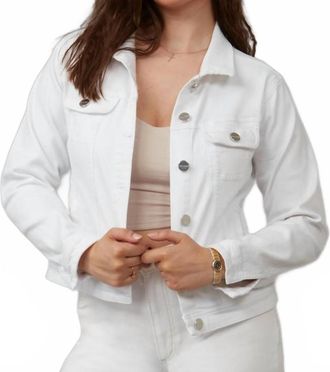 Lola Jeans Gabriella Jean Jacket In White