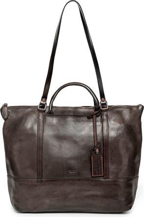 OLD TREND Crocus Genuine Leather Spacious Carryall Tote in Taupe at Nordstrom