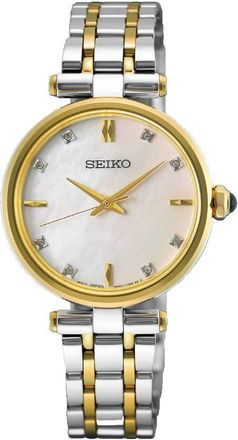 Seiko Quartz Diamond Mother of Pearl Dial Ladies Watch HGH007P1