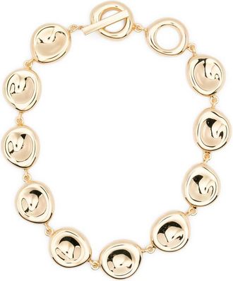 Joseph Bean Gilded Gold Disc Necklace