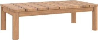 Rendez-Vous D&eacute;co Mesa de centro de jard&iacute;n rectangular de madera maciza de teca