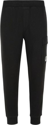 C.P. Company Cotton Jogger Pants With Customizable Fit And Distinctive Appliqué