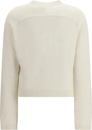 Gucci Womens Wool And Cashmere Cardigan White-Mix Wool; Kashmir-Capra Hircus White/mix Kashmir/capra Sweater