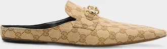 Gucci Ragazzo GG Canvas Loafer Mules